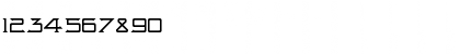 Download Intergalactik Airlines Light Regular Font Numeric Preview