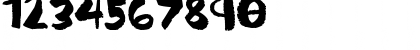 Download JadeMarkerStyled Regular Font Numeric Preview