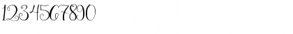 Download Janda Stylish Script Regular Font Numeric Preview