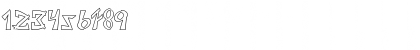 Download JaponesaOutline Regular Font Numeric Preview