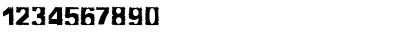 Download ERASER Regular Font Numeric Preview