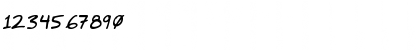Download JimbosPrint-Bold-Italic Regular Font Numeric Preview