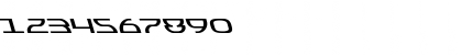 Download Jumptroops Leftalic Italic Font Numeric Preview