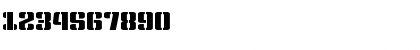 Download Kensuco Stencil__G Regular Font Numeric Preview