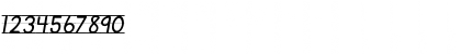 Download KG Primary Italics Lined Regular Font Numeric Preview
