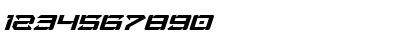 Download Laser Wolf Super-Italic Italic Font Numeric Preview