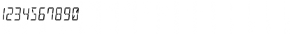 Download LED Sled Condensed Condensed Font Numeric Preview