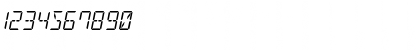 Download LED Sled Italic Italic Font Numeric Preview