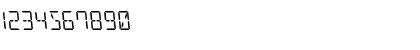 Download LED Sled Leftalic Italic Font Numeric Preview