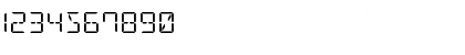 Download LED Sled Straight Expanded Expanded Font Numeric Preview