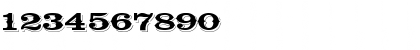 Download Cavalcade-Regular Regular Font Numeric Preview