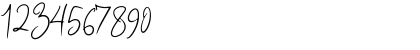 Download Audhistine Regular Font Numeric Preview