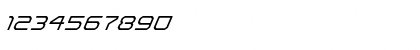 Download Light Brigade Super-Italic Italic Font Numeric Preview