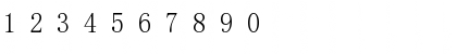 Download LiSu Regular Font Numeric Preview