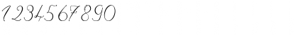 Download Magnolia Light Regular Font Numeric Preview