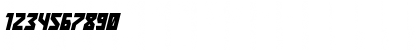 Download Major Force Super-Italic Italic Font Numeric Preview