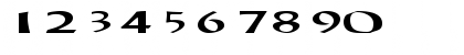Download CayaugaSCapsSSK Regular Font Numeric Preview