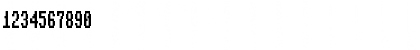 Download CBM-64 80 Column Normal Font Numeric Preview