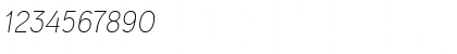 Download Ogonek Light Italic Font Numeric Preview