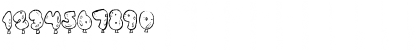 Download Oh Balloney Regular Font Numeric Preview