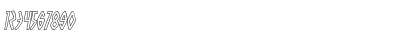Download Oh Mighty Isis Outline Italic Italic Font Numeric Preview
