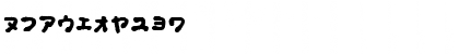 Download OkonomiKatakana Regular Font Numeric Preview