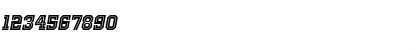 Download Old School United Inline Italic Font Numeric Preview