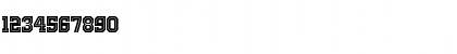 Download Old School United Inline Font Numeric Preview
