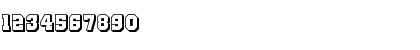 Download Old School United Shadow Font Numeric Preview