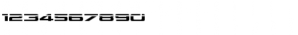Download Outrider Laser Regular Font Numeric Preview
