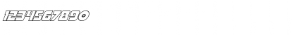 Download Pistoleer Outline Italic Italic Font Numeric Preview