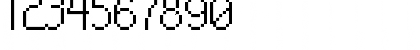 Download Pixel-Noir Skinny Caps Regular Font Numeric Preview