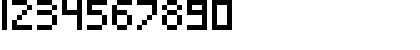 Download Pixeled Regular Font Numeric Preview