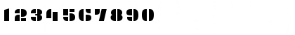 Download Plaster Regular Font Numeric Preview