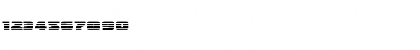 Download Police Cruiser Gradient Regular Font Numeric Preview