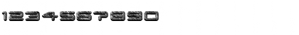 Download Posthuman Regular Font Numeric Preview