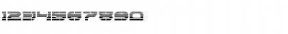 Download Pulsar Class Gradient Regular Font Numeric Preview