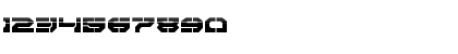 Download Pulsar Class Halftone Regular Font Numeric Preview