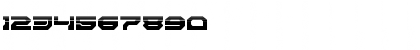 Download Pulsar Class Solid Halftone Regular Font Numeric Preview