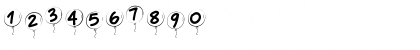 Download PWBalloon Medium Font Numeric Preview