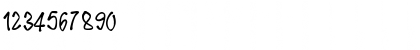 Download PWCartoonMarker Medium Font Numeric Preview
