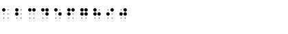 Download QBraille Regular Font Numeric Preview
