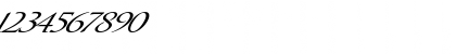 Download QuagentItalic Regular Font Numeric Preview
