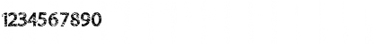 Download QuickCut Regular Font Numeric Preview