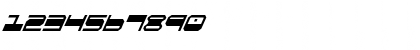 Download QuickGear Condensed Italic Condensed Italic Font Numeric Preview