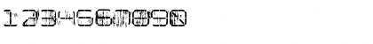 Download R-2014 Eroded Regular Font Numeric Preview