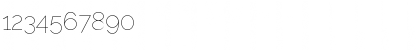 Download Raleway Thin Font Numeric Preview