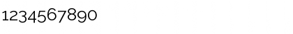 Download Raleway Regular Font Numeric Preview