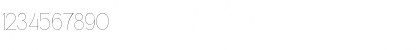 Download Rawengulk Ultralight Font Numeric Preview