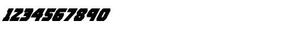 Download Rogue Hero Super-Italic Italic Font Numeric Preview